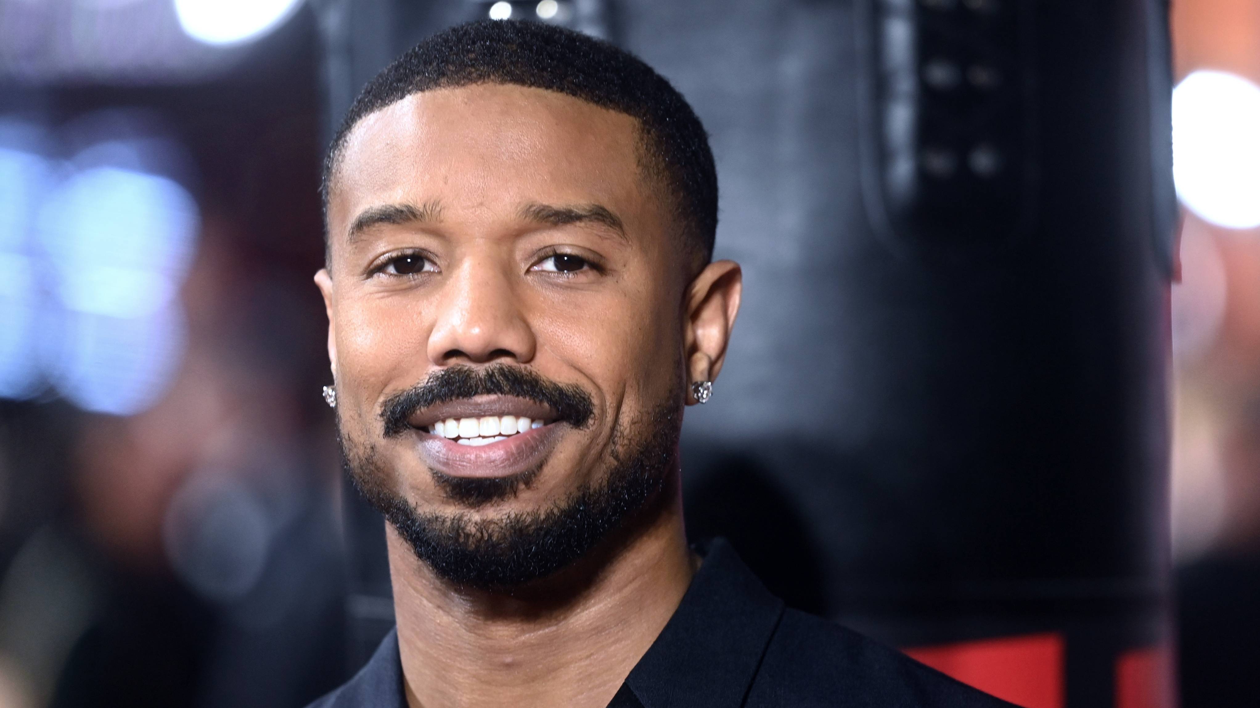 Michael B. Jordan attends the "Creed III" European Premiere at Cineworld Leicester Square on Feb. 15, 2023 in England. 