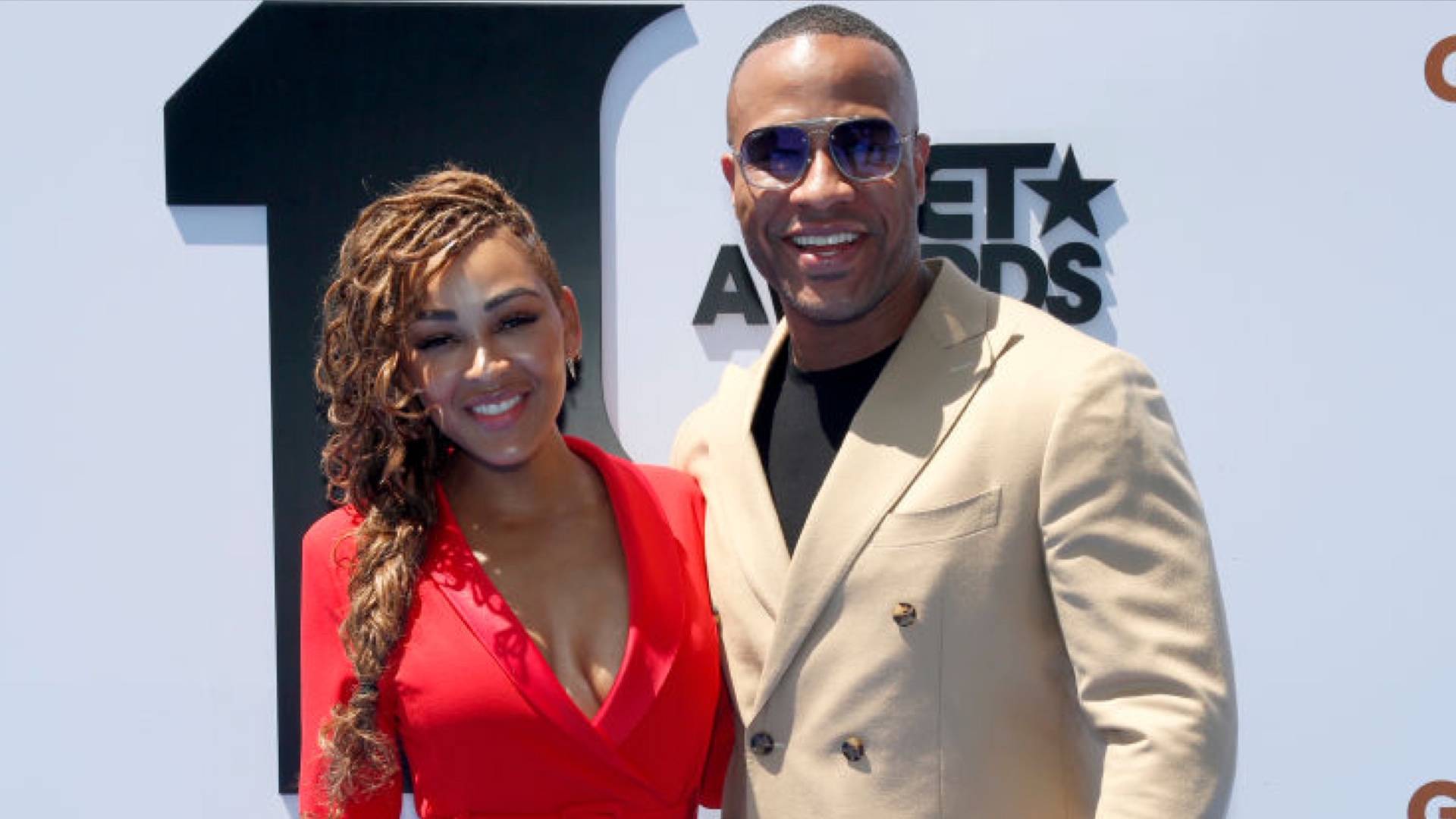 DeVon Franklin and Meagan Good at the 2019 BET Awards.