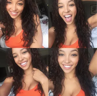 Tinashe&nbsp;@tinashenow - "1 mil followers on IG! WOW!! Feels like just yesterday I would be so excited to hit 200 likes! #teamTinashe"  Hitting one million followers on Instagram has the singer feeling herself enough to take several cheesy selfies. Her smile is contagious!  (Photo: Tinashe via Instagram)