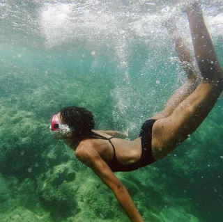 Water Baby - This majestic image of Willow at one with water just might be our favorite of the bunch.&nbsp;(Photo: Willow Smith via Instagram)