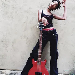 Rock On - Do you think Willow's eclectic music background will play a role in her modeling career? Maybe this photo is a sign of things to come.(Photo: Willow Smith via Instagram)