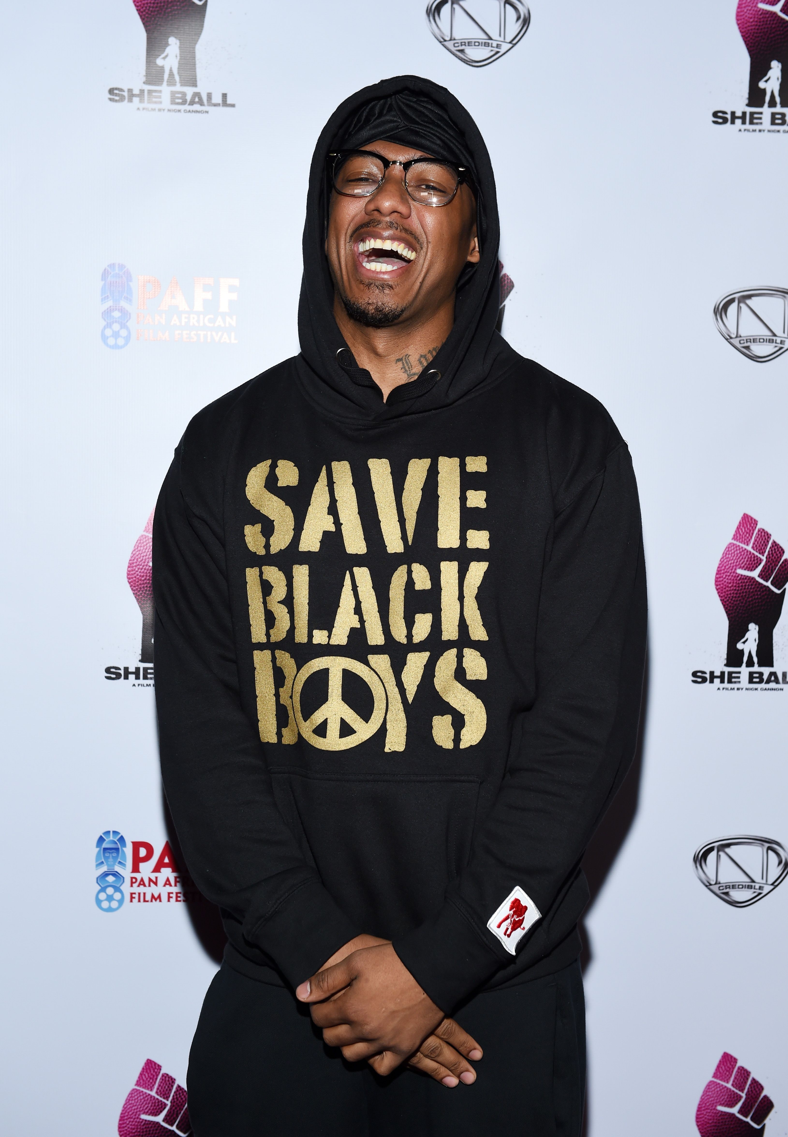 LOS ANGELES, CALIFORNIA - FEBRUARY 21: Director Nick Cannon arrives at the 28th Annual Pan African Film Festival - "She Ball" Premiere at Cinemark Baldwin Hills on February 21, 2020 in Los Angeles, California. (Photo by Amanda Edwards/Getty Images)