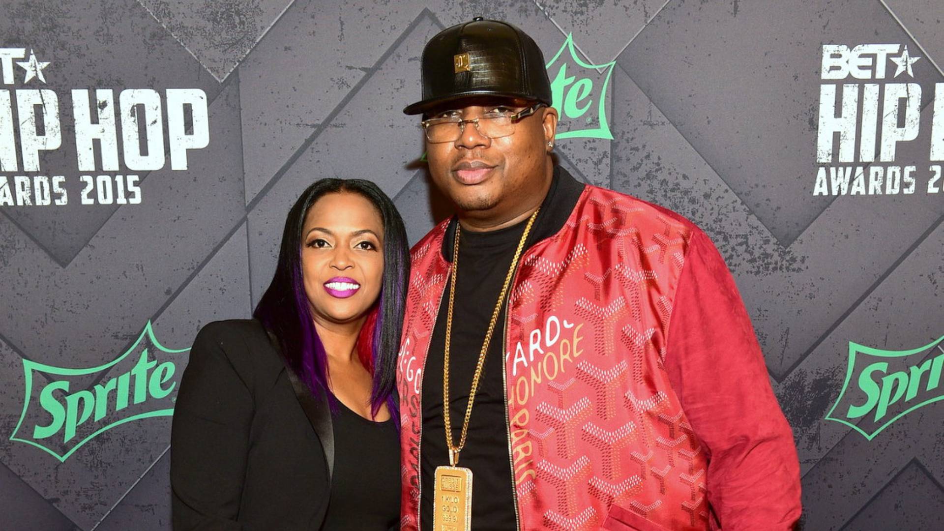 E-40 and Tracy Stevens photographed together