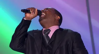 Antwoine Overby - Antwoine Overby opened up part 2 of the top 20 competition with "My Name Is Victory" by Jonathan Nelson &amp; Purpose.  (Photo: BET)