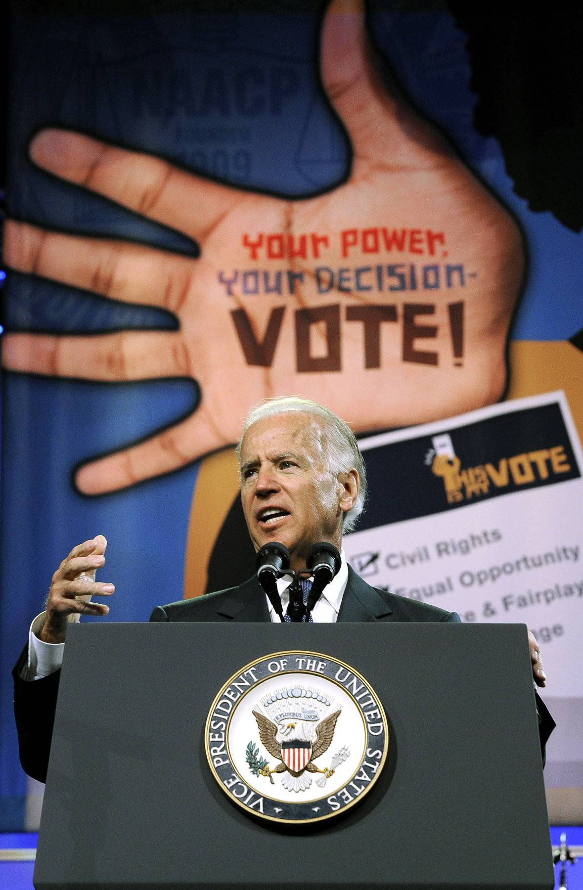 Joe Biden, NAACP