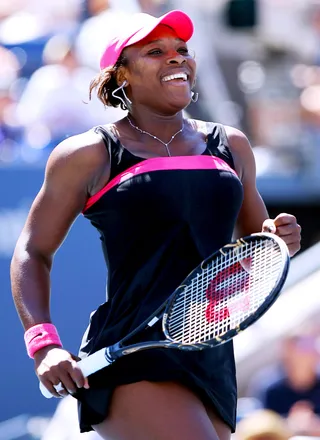Pack a Punch - Serena keeps her outfits fresh and we love her flair for bright colors.&nbsp;  (Photo: John Angelillo /Landov/UPI Photo)