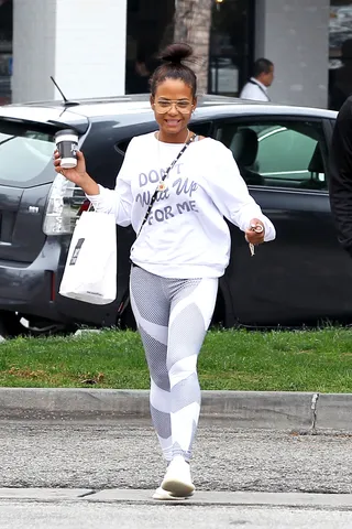 Christina Milian - Christina Milian grabbed a coffee at Joan's on Third in Los Angeles. (Photo: Sam Sharma, PacificCoastNews)