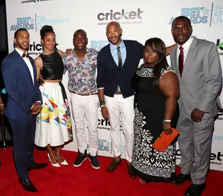 Being Fly - The cast of Being Mary Jane strikes a pose at the BET Awards '14 post show.&nbsp;(Photo: Jesse Grant/BET/Getty Images for BET)