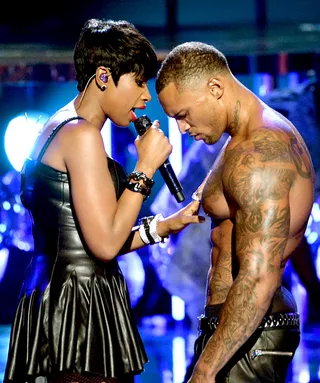 Lady in Leather - Jennifer Hudson showed us her wild — and naughty — side with a performance of "Walk It Out."&nbsp; (Photo: Kevin Winter/Getty Images for BET)