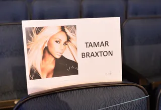 Have Several Seats - Whoever is lucky enough to sit next to Tamar will definitely experience her snazzy attitude. Hopefully she won’t have to tell you to take several seats.(Photo: Kevin Winter/Getty Images for BET)