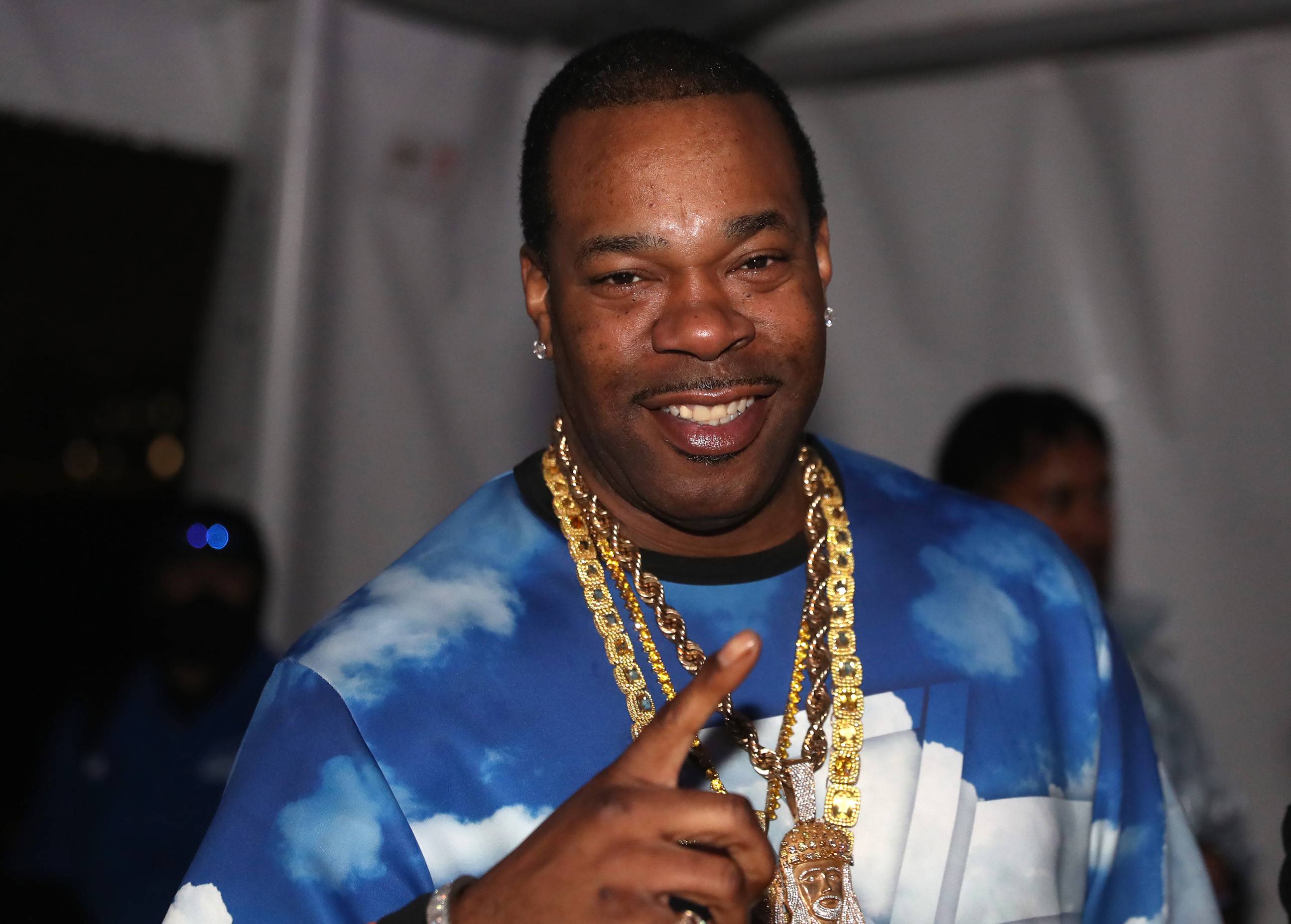 NEW YORK, NEW YORK - SEPTEMBER 23: Busta Rhymes attends Nas At City Harvest Benefit at Forest Hills Stadium on September 23, 2021 in New York City. (Photo by Johnny Nunez/WireImage)