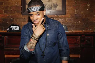 Year of the Mack - Audiences may recognize this sly-smiling guy as young star Tristan Wilds, whose acting chops include roles in the hit series The Wire and 90210, and big screen flicks like The Secret Life of Bees and Red Tails. Fast forward, the Staten Island, NY, native is now going by a different name — Mack Wilds — and he’s bringing in the new year making major moves on the music scene. His debut EP New York: A Love Story snagged him his first-ever Grammy nomination for Best Urban Contemporary Album. By Jazmine A. Ortiz  With TV shows, movies and now music under his belt, it’s no wonder he also moonlights as a fashion aficionado. Take a look.   (Photographer: Jeaneen Lund / BET)  G-Star Raw Faeroes shirt $240 @ G-star.com, John Varvatos suspenders pant $228 @ johnvarvatos.com, Eastland chukka boot black leather $340 @ eastlandshoe.com, LHN bracelets- Dagger Cuff $225, Bronze ...