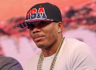 In the U.S.A - Recording artist Nelly puts on for all of the veterans on 106. (Photo:&nbsp; Bennett Raglin/BET/Getty Images for BET)