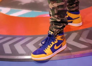 Air Jordan 1 Retro High OG - Air Jordan 1 Retro High OG – Yellow/Blue   (Photo: Bennett Raglin/BET/Getty Images for BET)