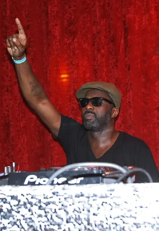 Idris the DJ?&nbsp; - Idris Elba trades in movie scripts for turntables as he gives DJing a go.&nbsp;(Photo: Maury Phillips/BET/Getty Images for BET)