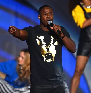 Fresh Beats - Doug E. Fresh reminded everyone that he is the human beatbox and proceeded to do his classic routine.(Photo: Ethan Miller/BET/Getty Images for BET)