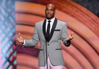 Kodjoe Knows Soul - Real Husbands star Boris Kodjoe presents the newly renamed Chaka Khan Best Female R&amp;B Artist Award.   (Photo: Ethan Miller/BET/Getty Images for BET)