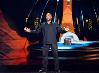 Master Host - Comedian and actor Anthony Anderson entered the stage to commence with his hosting duties. What could he possibly have in store?  (Photo: Ethan Miller/BET/Getty Images for BET)