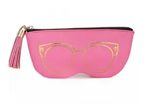 Rebecca Minkoff Sunglass Pouch - Statement sunnies call for a statement sunglass pouch like this fun bubblegum pink pick by Rebecca Minkoff.&nbsp;   (Photo: Rebecca Minkoff)