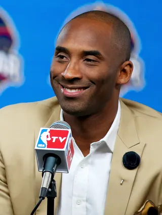 Kobe Bryant @kobebryant - Tweet: "Watching @TurnerSportsEJ and the crew do this #allstarchallenge is hilarious Not a good case for nba players being the best athletes! HA."&nbsp;(Photo: Ronald Martinez/Getty Images)