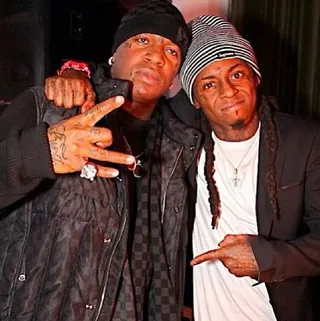 Birdman @birdman5star - Stuntin' with his daddy. Birdman and Lil Wayne share a Rich Gang moment. #YMCMB(Photo: Birdman via Instagram)