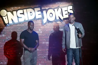 The two turn up at the comedy club. - (Photo: BET)