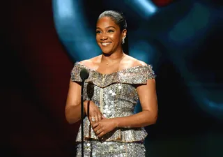 Comedian and actress Tiffany Haddish. - (Photo by Aaron J. Thornton/Getty Images for BET)