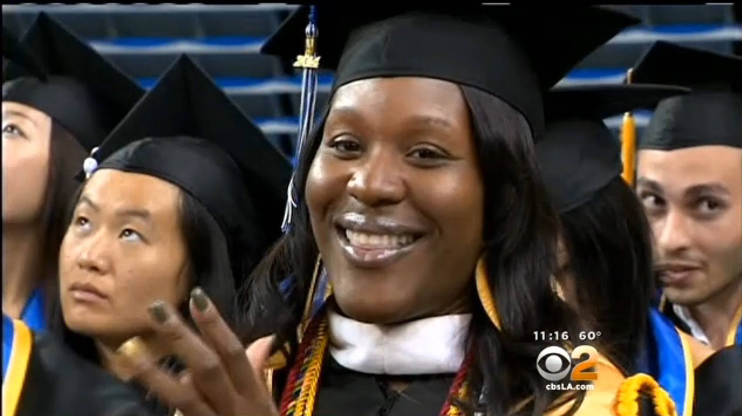 Single Mother Graduates With Degrees From UCLA 