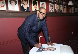Sign Off - Forest Whitaker had his portrait unveiled at Sardi's Theatre District eatery in New York.(Photo: Joseph Marzullo/WENN.com)