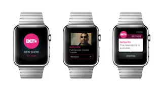 BET App for Apple Watch - Just a coupe of months ago, Apple released their newest revolutionary device, the Apple Watch, and now BET's got you covered...on your wrist! The BET Now app is the perfect accessory to keep you up-to-date on your favorite BET original shows and news, so make sure you cop it!(Photo: Apple/BET)