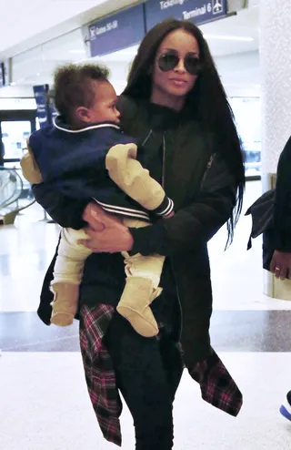 Ciara - "My son has given me so much clarity and I couldn't be any more clear than I needed to be. I definitely know a lot of things that I don't want. I really know. I have to make sure I'm making the best decisions to make the universe right for him."(Photo: Cathy Gibson, PacificCoastNews)