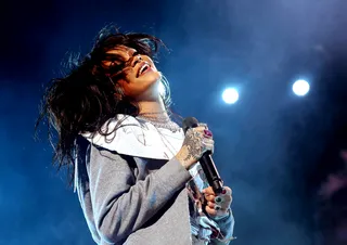 Rihanna on her inspiration for her eighth studio album: - &quot;I run away from anything that does not stimulate me. I often find myself gravitating toward the underground. There is a certain creative freedom there that you can’t experience anywhere else.&quot;(Photo: Steve C Mitchel/EPA/Landov)