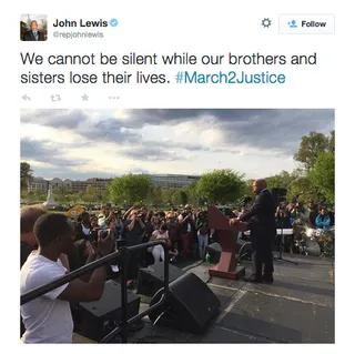 @RepJohnLewis - (Photo: John Lewis via Twitter)