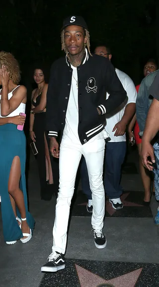 Get Lifted - Wiz Khalifa&nbsp;parties at Emerson nightclub in Hollywood.(Photo: Photographer Group / Splash News)