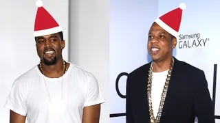 Wrapping gifts? Nah, Rapping Gifts - Christmas references are all around us. Not just in songs dedicated to Christmas, but in songs played in the club and in songs that bump in car speakers. It's an even playing field for Frosty the Snowman, Santa Claus and the Grinch. This is why we dedicated a list to merry nods in rap songs that probably should end up on the naughty list, but still have the Christmas spirit within them. —Janice Llamoca(Photos from left: Pascal Le Segretain/Getty Images, Larry Busacca/Getty Images for Samsung)