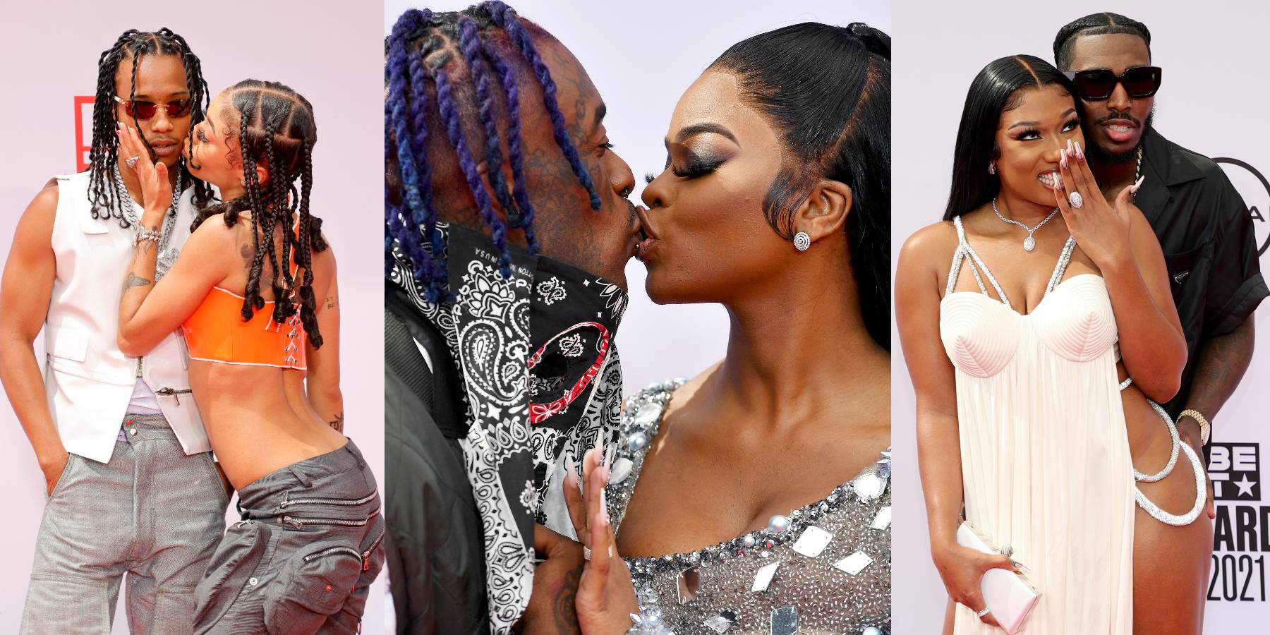 Pressa, Coi Leray, Lil Uzi Vert, JT, Megan Thee Stallion and Pardison 'Pardi' Fontaine at the 2021 BET Awards