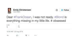 Open letters to Mr. Ocean - &nbsp;(Photo: Emily Christensen via Twitter)&nbsp;