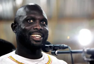 George Weah: October 1 - The Liberian soccer star turns 49.(Photo: Chris Hondros/Getty Images)