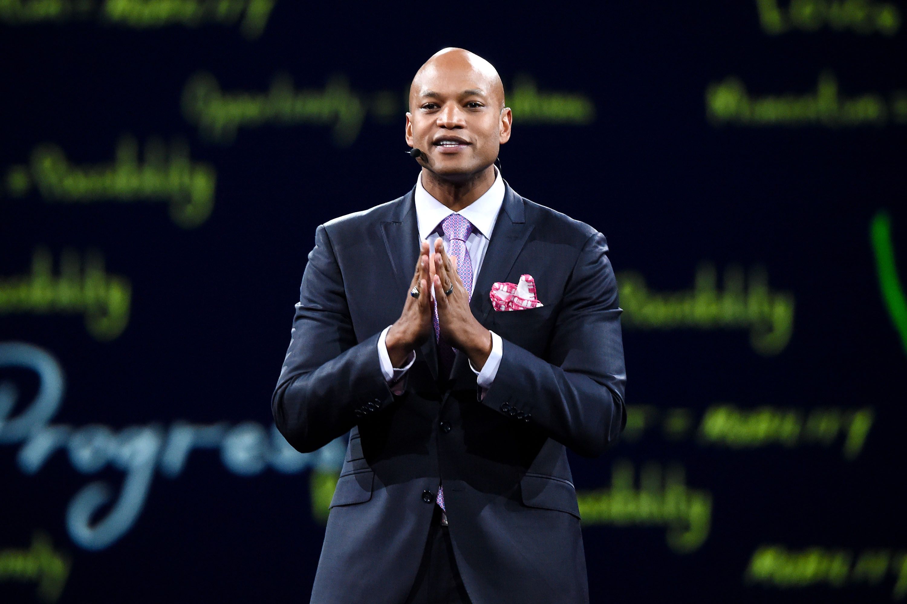 NEW YORK, NEW YORK - MAY 13: Robin Hood CEO Wes Moore speaks onstage during the Robin Hood Benefit 2019 at Jacob Javitz Center on May 13, 2019 in New York City. (Photo by Kevin Mazur/Getty Images for Robin Hood Foundation)