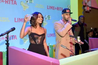 Drink Up - Gabrielle Union and Swizz Beatz celebrated Lime-A-Rita National Margarita Day event at Grand Central Terminal in New York City.(Photo: Bryan Bedder/Getty Images for Bud Light Lime-A-Ritas) &nbsp;