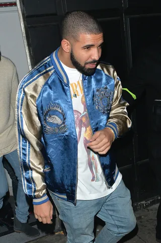 London Town - Drake was spotted leaving the Libertine Club in London looking a little turnt.(Photo: Palace Lee, PacificCoastNews)