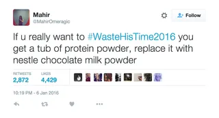 Mess With His Gains - Perfect for the gym rat who worships his body more than you.(Photo: MahirOmeragic via Twitter)