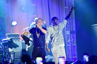 Welcome to the Team - T.I. and Young Dro performed on stage at TIDAL X: TIP in Atlanta.(Photo: Paras Griffin/Getty Images for Tidal)