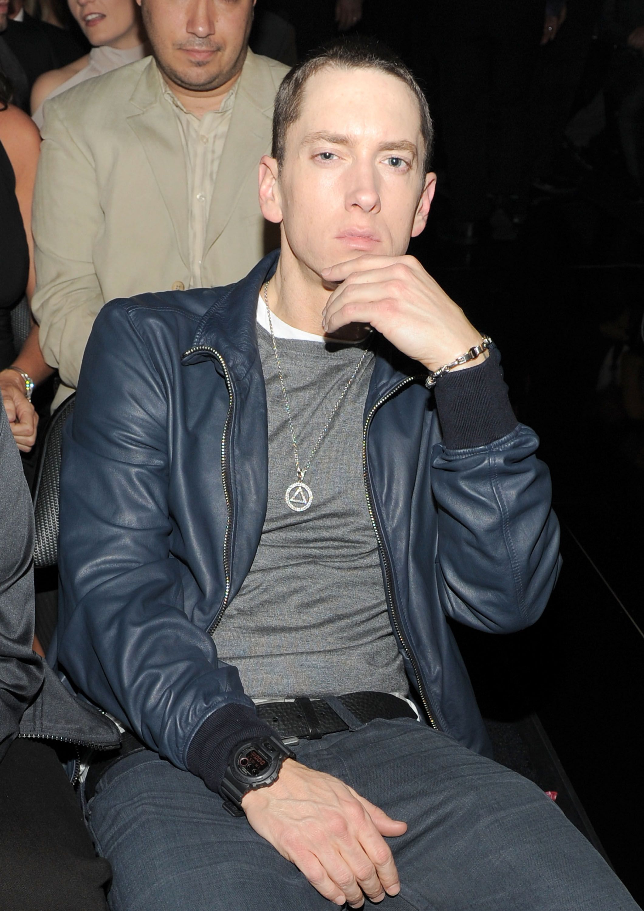 2. Eminem - Considering what we've seen Em do to blow-up dolls of his ex-wife on stage, we're afraid for Nicki's safety on this one.(Photo: Larry Busacca/Getty Images For The Recording Academy)