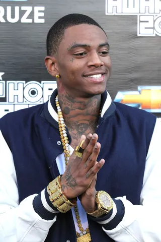 Soulja Boy (@souljaboy) - Soulja Boy is modest enough to take advice from his elders.TWEET: "Sitting down with @iamsteveharvey picking up knowledge and learning a lot of good things." (Photo: Ben Hider/PictureGroup)