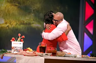 Thanks Chef Jeff! - Mo'Nique rewards Chef Jeff with a big hug.(Photo: Darnell Williams/BET)