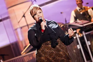 Taking the Stage by Storm - Tamela Mann performs her song "Step Aside."(Photo: Darnell Williams/BET)