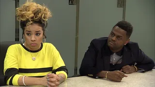 Twist of Fate - Keyshia meets with her lawyer to see if all is well with her impending jail time.  (Photo: BET)