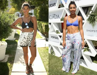 Hannah Bronfman - The DJ/entrepreneur stakes her claim as queen of the crop top. The addition of patterned bottoms really makes ‘em pop. (Photos: Mike Windle/Getty Images for POPSUGAR)