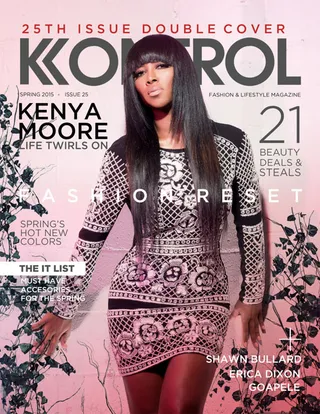 Kenya Moore on Kontrol - That dress! That hair! The Real Housewives of Atlanta star certainly pulls out all the stops for Kontrol’s Fashion Reset Issue. (Photo: Kontrol Magazine, Spring 2015)
